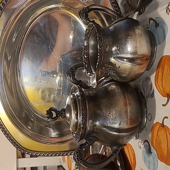 Forbes Silver Company, sugar and creamer, quadruple 183 - Picture 4 of 10